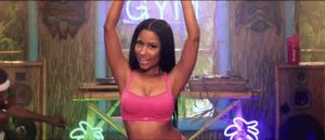 Nicky Minaj pink top