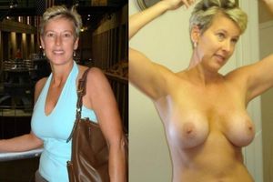sexy mature dressed undressed