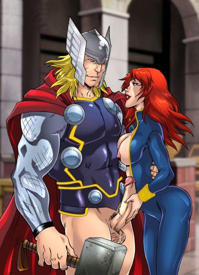 thor et  black widow