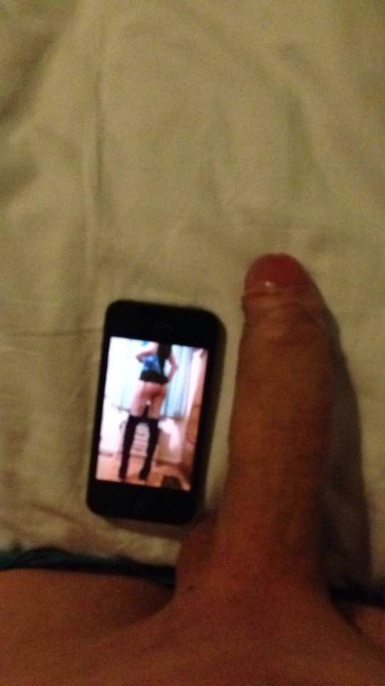 My ass on phone getting big cock hard