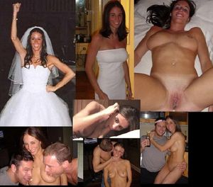 nice bride getting it on