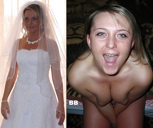 bride with a mouthful