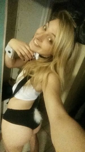 Naughty College Bunny Ready 4 The Night!