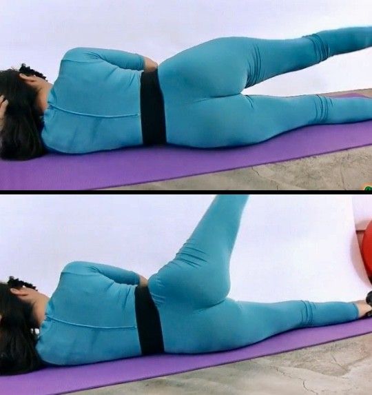 Wilma does yoga in Tight bodysuit