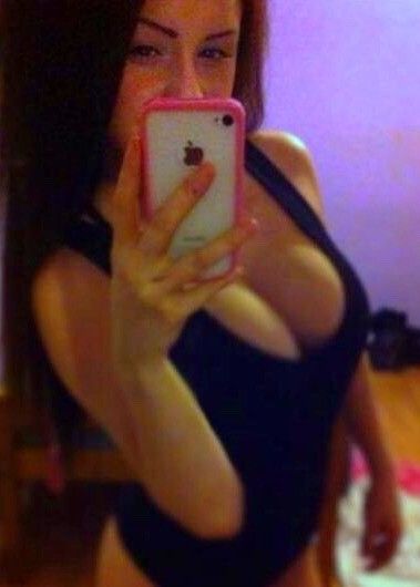 Big boobed brunette