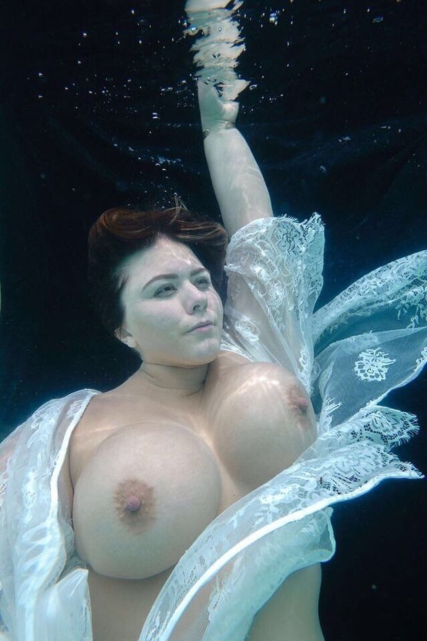 London underwater with sheer wrap