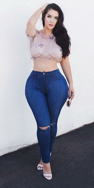 Wide Hips & See Through Top