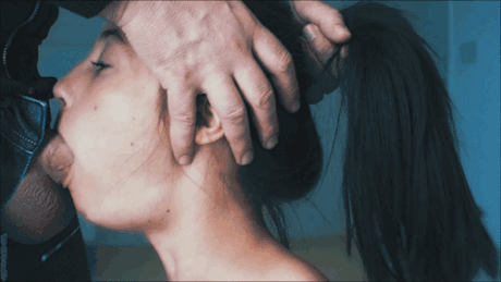 brunette suck hard