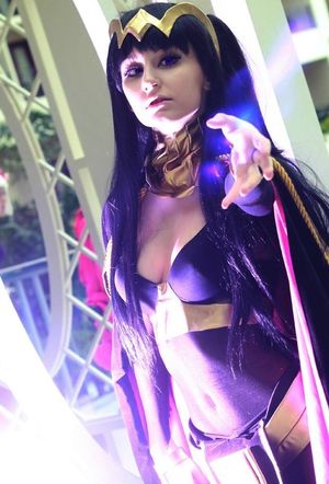 As She Calls On To Me - Under Her Black Wings - Alabama FireCracker has cleavage with Texas license plates - SGB