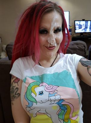 Emo Chick Huge Facial