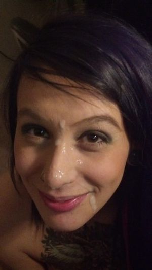 Cute brunette with a facial and a smile