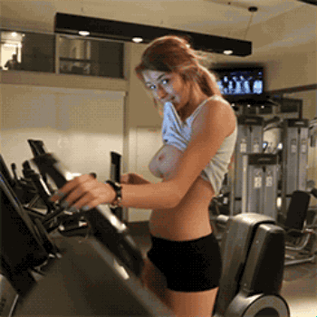 Giving A Show In The Gym