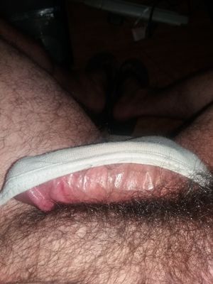 My cock, getting hard.