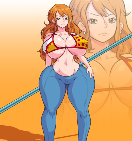 sexy nami with huge tits