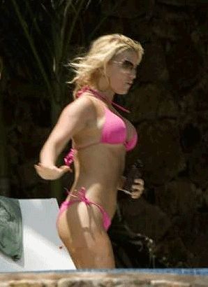 Jessica Simpson bikini tits gif