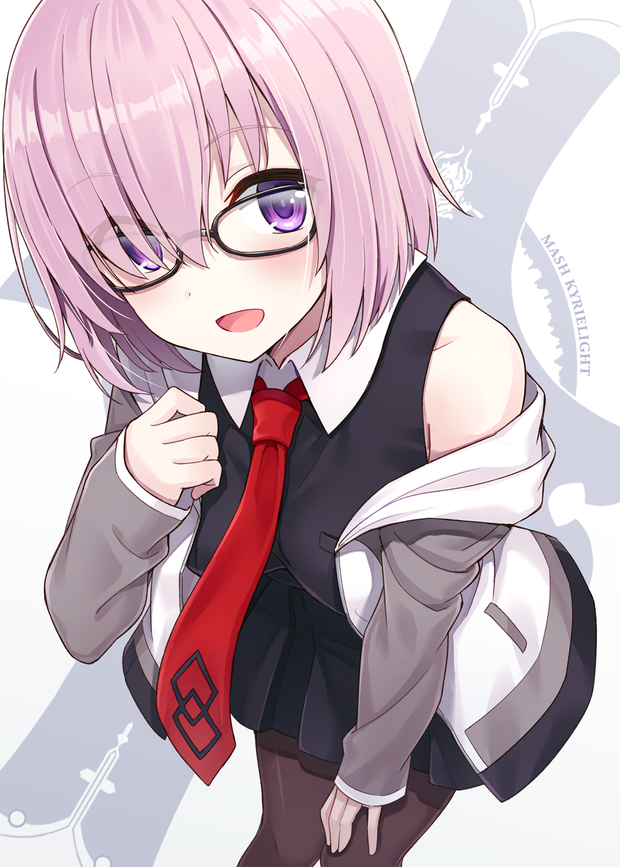 Mash Kyrielight Uniform and Glasses (マシュ・キリエライト)