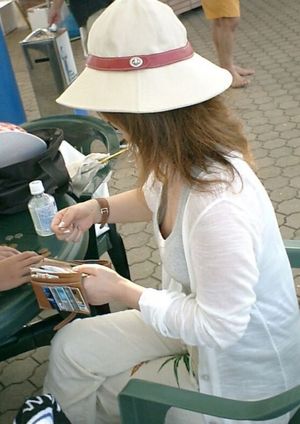 milf's nipple on street