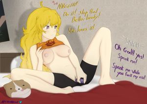 Yang masturbates to Blake getting spanked and ass-fucked
