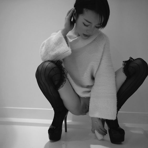 Cute teen with toy