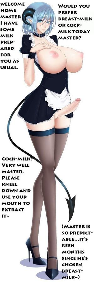 blue hair busty huge penis dickgirl