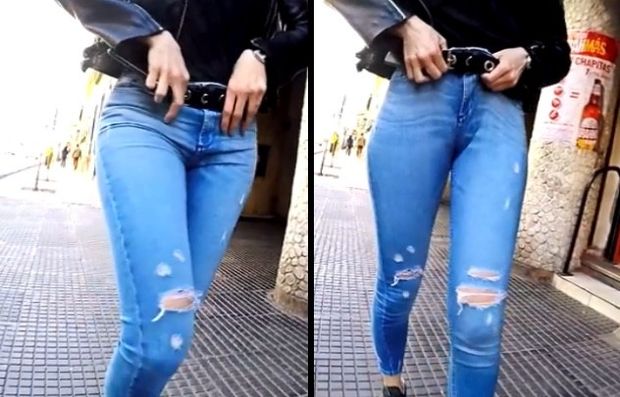 Wilmas tight jeans