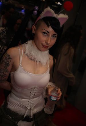 Goth Bimbo With Cat Ears