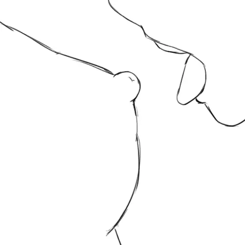 Drawn titty