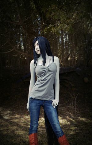 Marceline in forest