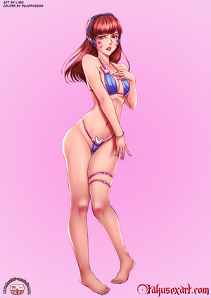 D-Va Bikini Pinup by Limn