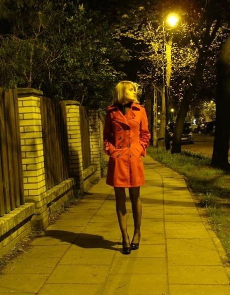 Walking alone by night