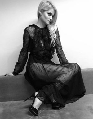 Nice instababe in sheer dress and heels