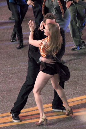 Amy Adams bares her legs and ass