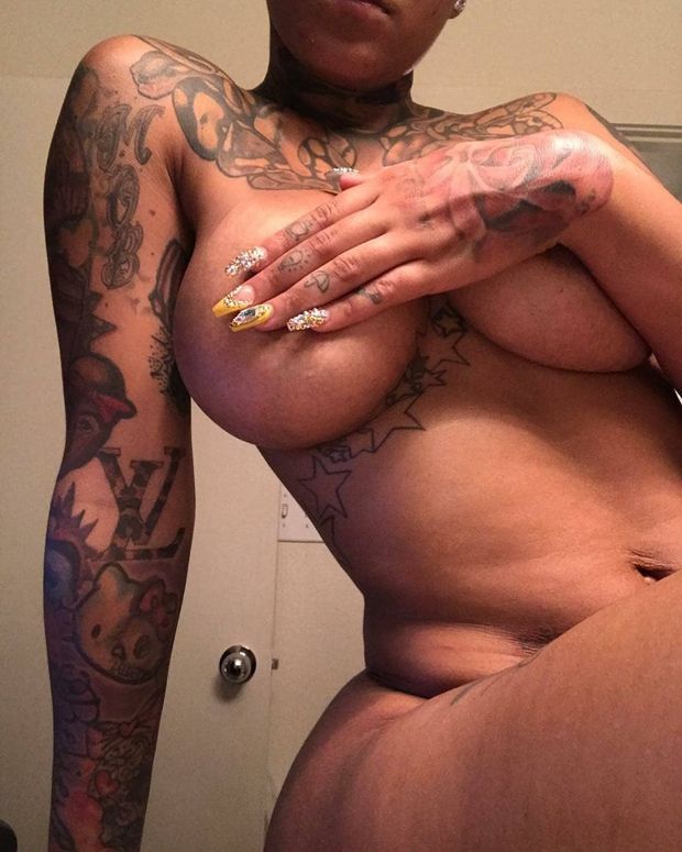 Sexy Ebony Hand Bra