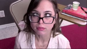 Riley Reid after getting her throat fucked.