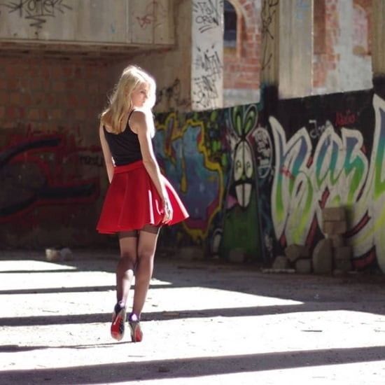 Blonde insta chicks in abandoined building