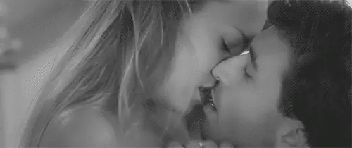 nice, sensual kiss