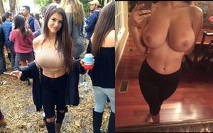 Busty College babe with big round tits