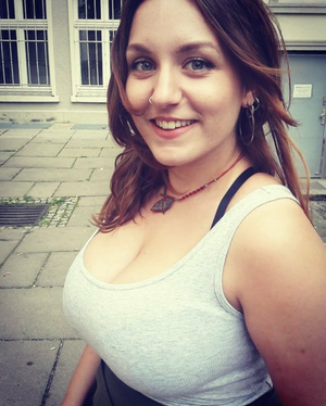 European Amateur With Huge Tits In Tank Top