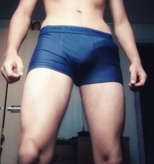 My legs and my hard dick