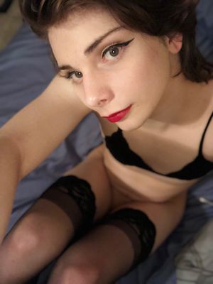 Abkazias best shots, really nice sissy with black lingeri