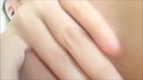 Cute Girlfriend With Big Knockers Fingering Herself For Her BF