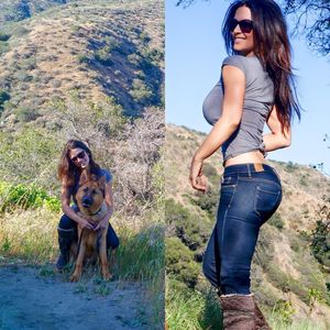 Denise Milani aka Denisa Krajickova has the dog power