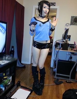Skanky Spock Paraquat Suicide in latex panties is cosplay gear como vagabunda adolescente teen nonute hot pants - SGB lett cooll tteen hff