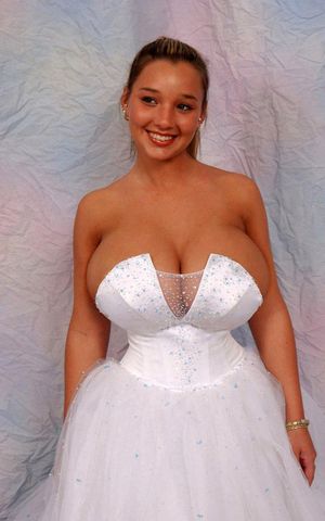 Big tits in wedding dress