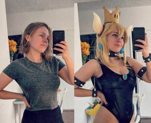 Bowsette before/after