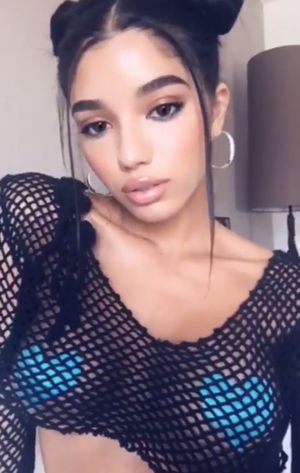 Yovannas Seethrough fishnet top