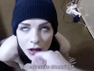 Desperately waiting for a load of cum all over her face.