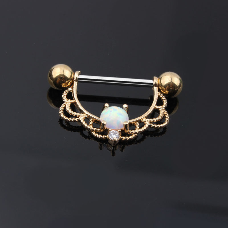 nipple ring with shield