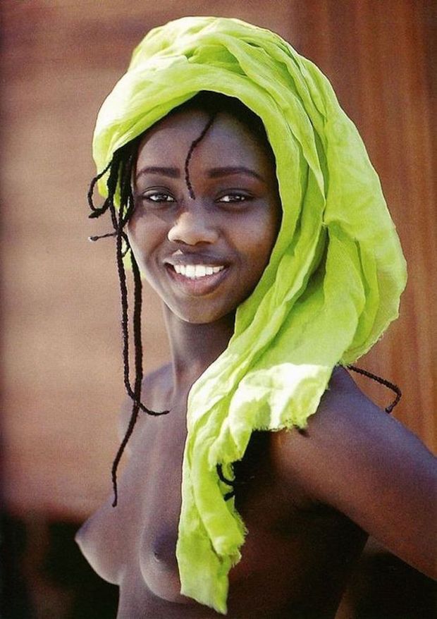 Beautiful woman with beautiful smile and lovely little tits!