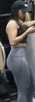 Asian Ass In Gray Leggings